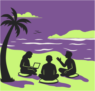 Work sessions, demos and topic pods